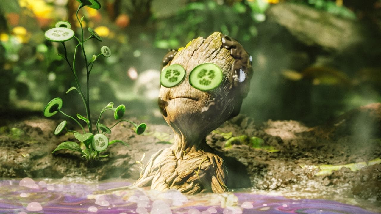 Groot Takes a Bath still 3