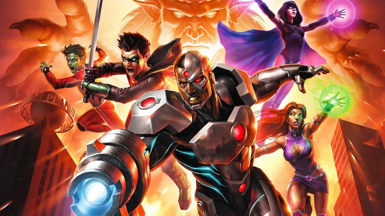 Justice League vs. Teen Titans still 4