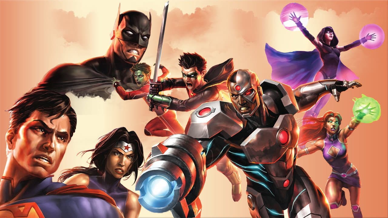Justice League vs. Teen Titans still 5