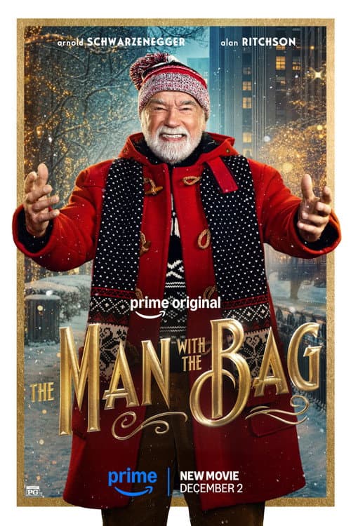 The Man with the Bag: Schwarzenegger's Santa Teaser still 5